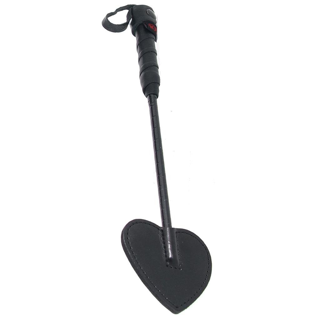 Rouge Mini Leather Spade Paddle Black > Bondage Gear > Paddles