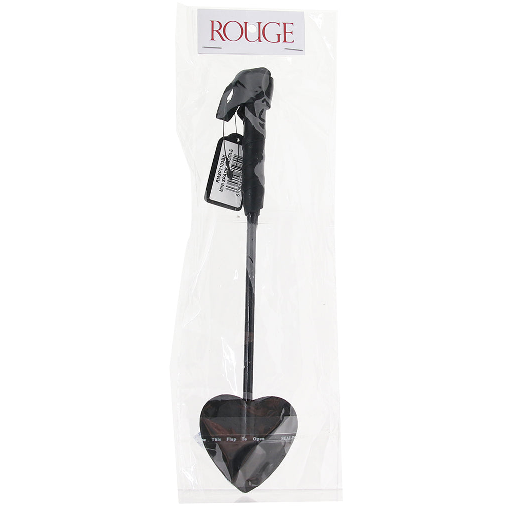 Rouge Mini Leather Spade Paddle Black > Bondage Gear > Paddles