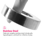 Rouge Stainless Steel Polished Magnetic Ball Stretcher 35mm > Sex Toys For Men > Ball Stretchers