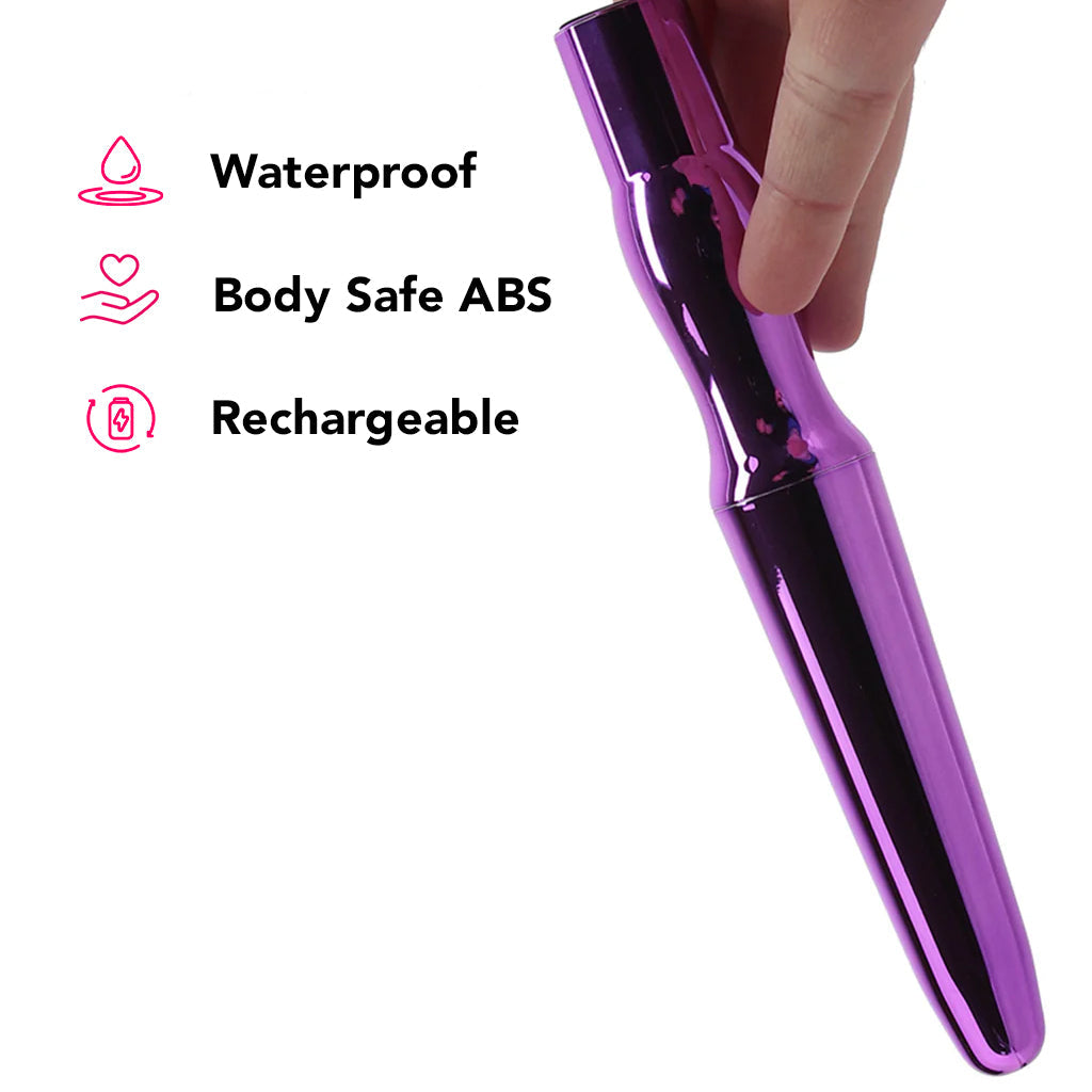 Rechargeable Tapered Anal Probe – Ultra-Powerful Slender Design with 10 Vibration Functions Purple 14 cm > Anal Range > Butt Plugs