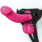 Pegasus 6.5 Inch Realistic Pink Dildo With Balls and Harness > Dildos > Strap On Harnesses
