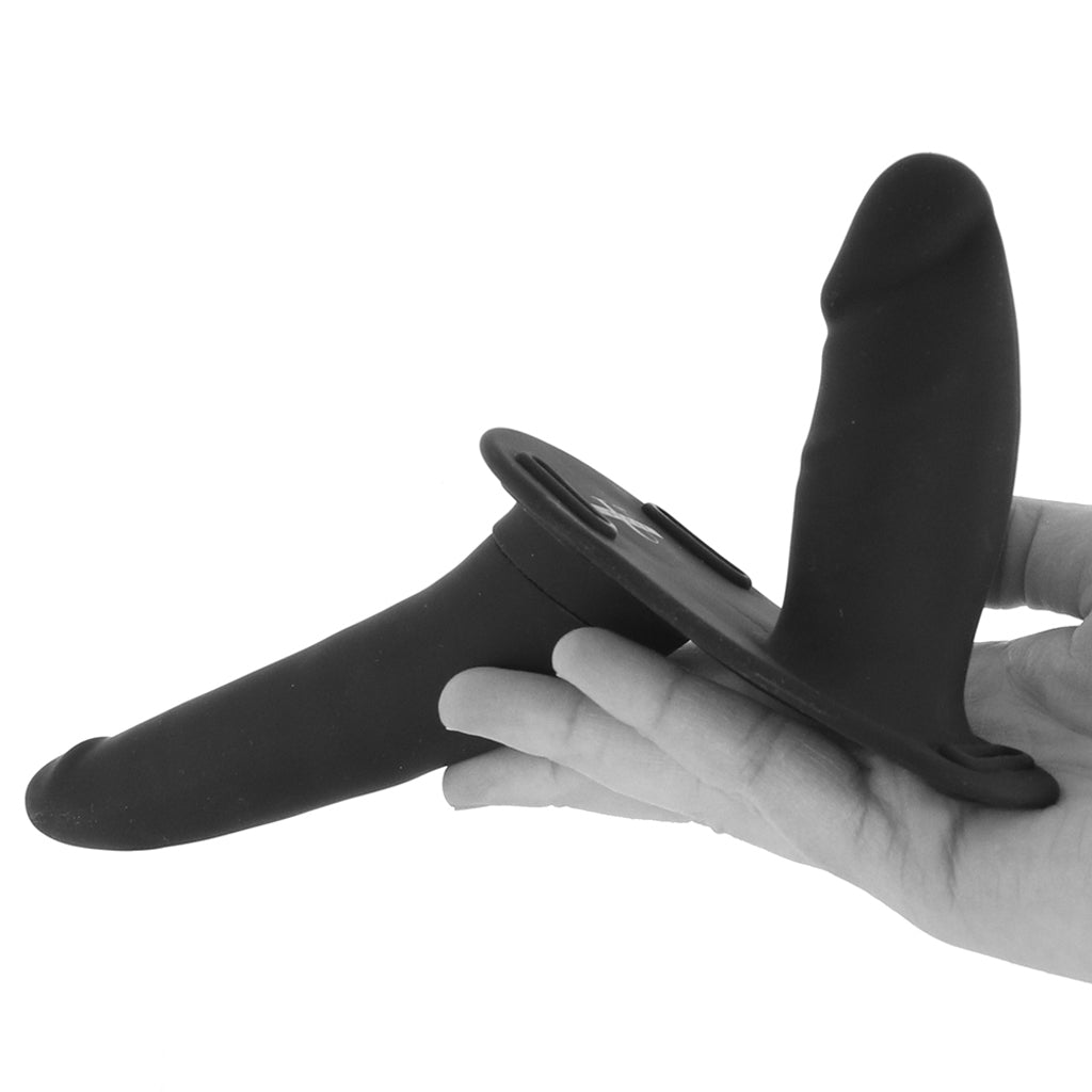 Strap U 28X Power Pegger Beginner Double Dildo with Harness and Remote Control 5.5" / 3.2" inches > Dildos > Strap On Harnesses