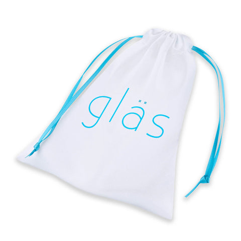 Glas 4 Inch Triple Play Beaded Clear Glass Butt Plug > Glass > Toys