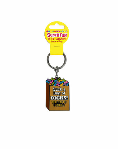 Suck A Bag Novelty Keychain Adult Fun Accessory Multi Gag Gifts & Novelties