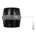 Gender X Barrel of Fun – USB Rechargeable Stroker Black > Sex Toys For Men > Masturbators > Vibrating