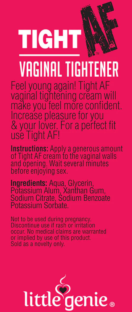 Tight AF Female Tightening Cream 44ml 1.5 oz Tube Enhancers Female
