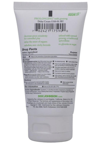 Proloonging Delay Cream for Men 56 Gram Tube > Essentials > Mens Enhancers