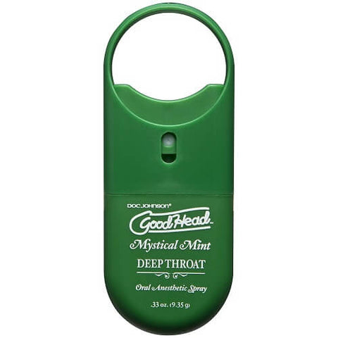 GoodHead To Go Deep Throat Spray (Mint) – 9ml Desensitizing Spray Green > Lube > Oral Gels & Sprays