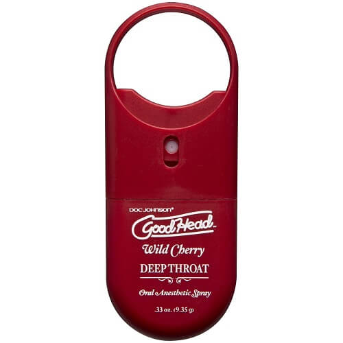 GoodHead To-Go Deep Throat Spray (Wild Cherry) – Oral Desensitizing Spray Red > Lube > Oral Gels & Sprays