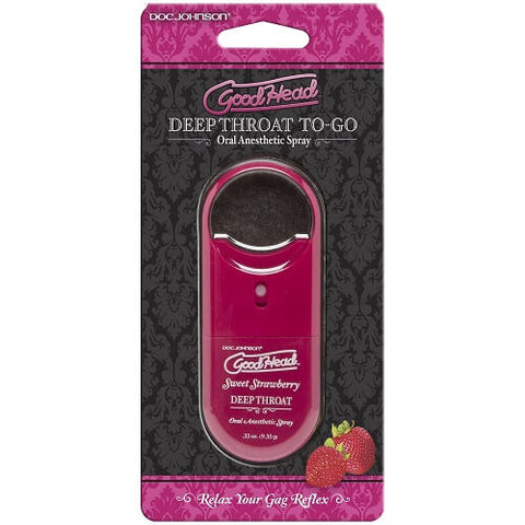 Goodhead To-Go Sweet Strawberry – Flavored Oral Spray > Lube > Oral Gels & Sprays