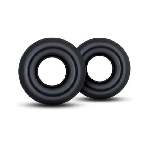 Stay Hard Donut Rings Oversized Black COCK RING Set