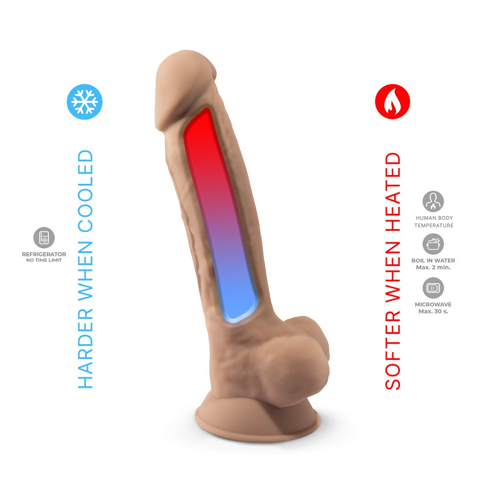 SilexD 7 Inch Model 1 Flesh Dual Density Premium Silicone Dildo with Suction Cup and Harness Compatibility Dongs Realistic