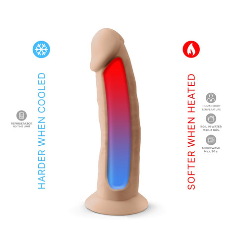 Silexd 8 Inch Model 2 Liquid Silicone Dildo in Flesh for Adult Pleasure Dongs Realistic