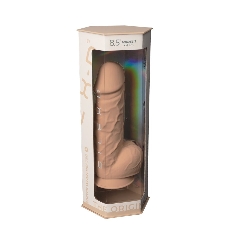 SilexD 8.5 Inch Model 1 Flesh Premium Silicone Dildo Dual Density Thermo Reactive > Realistic Dildos and Vibes > Realistic Dildos