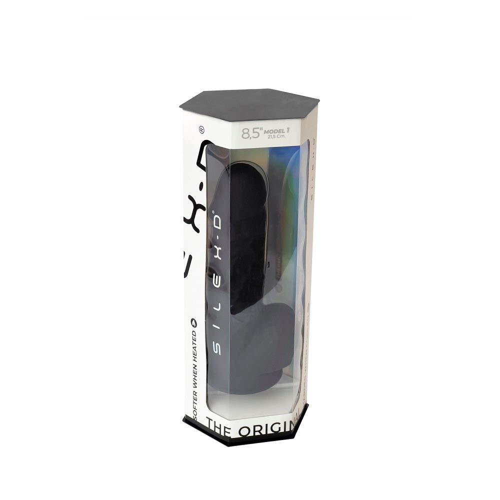 Silexd 8.5 Inch Black Realistic Dual Density Silicone Dildo with Suction Cup Base > Realistic Dildos and Vibes > Realistic Dildos