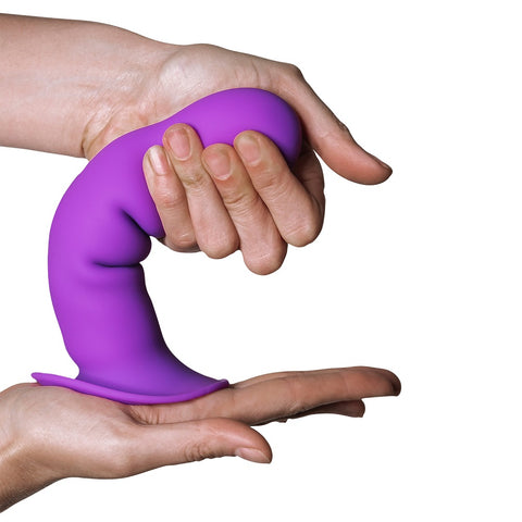 Adrien Lastic Hitsens 3 Purple Silicone Dildo 7 Inch with Suction Cup DONGS
