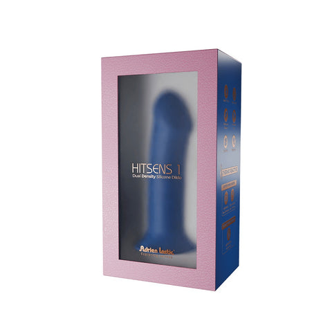 Adrien Lastic Hitsens 1 Blue 7 Inch Dual Density Silicone Dildo DONGS