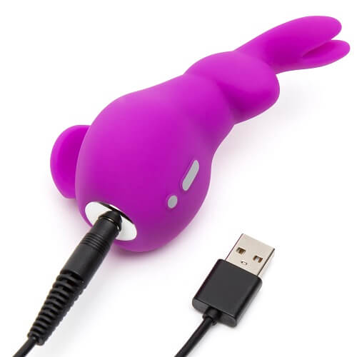 Happy Rabbit Mini Ears Clitoral Vibrator Purple Compact Size STIMULATORS