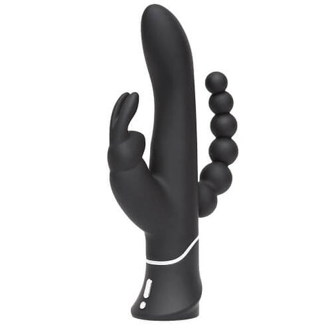 Happy Rabbit Triple Curve Rabbit Vibrator Black with Triple Motor and 21 Vibration Modes Default Title VIBRATORS-RABBIT-MULTI