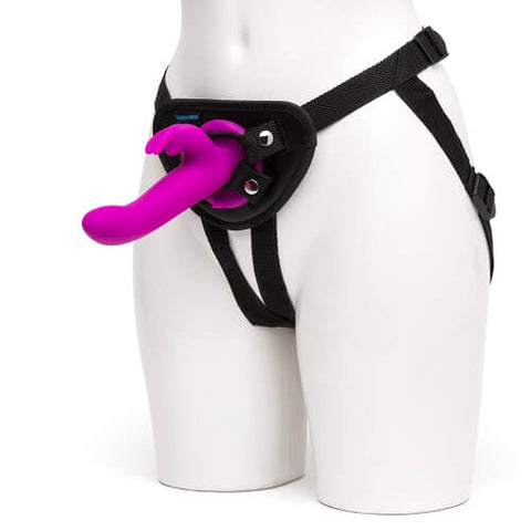 Happy Rabbit Vibrating Strap On Harness Set Purple Adjustable Fit Waterproof Default Title > Realistic Dildos and Vibes > Strap On Harnesses