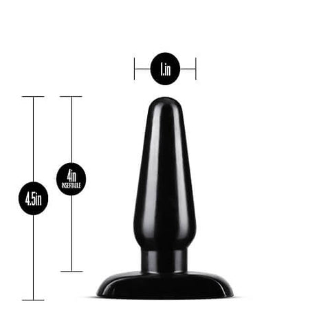 Anal Adventures 3 Pc Basic Plug Kit (Black) – Beginner 4 Inch and Medium Butt Plug Set > Anal Range > Butt Plug Kits