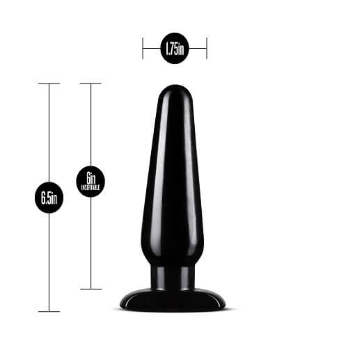 Anal Adventures 3 Pc Basic Plug Kit (Black) – Beginner 4 Inch and Medium Butt Plug Set > Anal Range > Butt Plug Kits