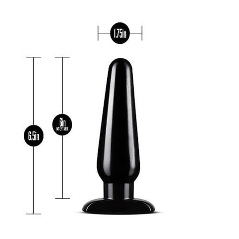 Anal Adventures 3 Pc Basic Plug Kit (Black) – Beginner 4 Inch and Medium Butt Plug Set > Anal Range > Butt Plug Kits