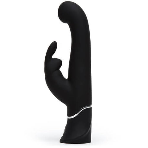 Happy Rabbit G-Spot Stroker Rabbit Vibrator Black Waterproof with Dual Motors and 15 Functions VIBRATORS-RABBIT-MULTI