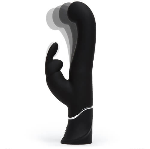 Happy Rabbit G-Spot Stroker Rabbit Vibrator Black Waterproof with Dual Motors and 15 Functions VIBRATORS-RABBIT-MULTI