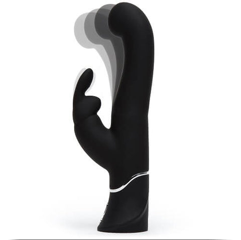 Happy Rabbit G-Spot Stroker Rabbit Vibrator Black Waterproof with Dual Motors and 15 Functions VIBRATORS-RABBIT-MULTI