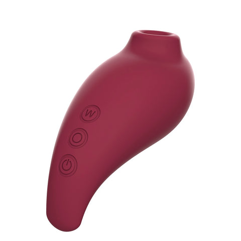 Adrien Lastic Inspiration Clitoral Suction Stimulator and Vibrating Egg with Remote Control in Burgundy Air Pulsation