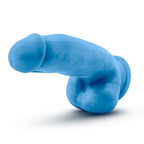 Neo Elite 7 Inch Silicone Dual Density Cock With Balls Neon Blue > Dildos > Realistic Dildos