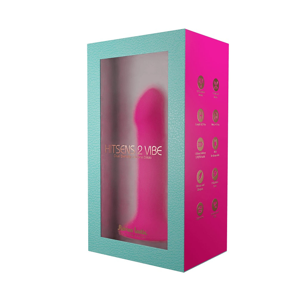 Adrien Lastic Hitsens 2 Pink 6.5 Inch Motorized Dildo with Charger and Double Density Core > Vibrators > Realistic Vibrators