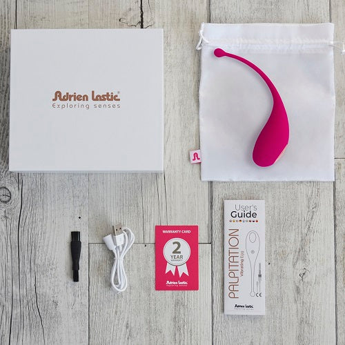 Adrien Lastic Palpitation Pink Silicone Vibrating Egg with Nine Function Modes and Remote Control App EGGS