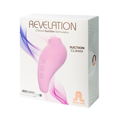 Adrien Lastic Revelation Pink Clitoral Suction Stimulator with Battery and Nine Function Modes Air Pulsation