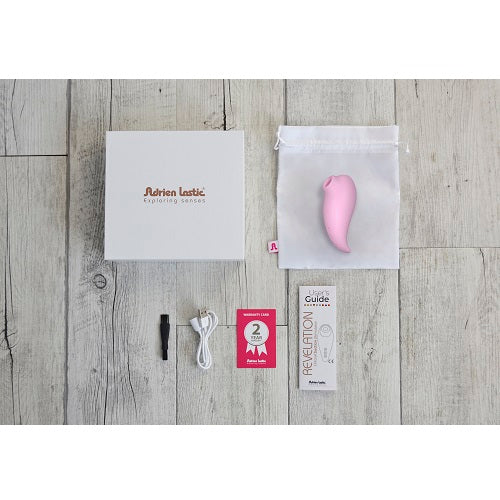 Adrien Lastic Revelation Pink Clitoral Suction Stimulator with Battery and Nine Function Modes Air Pulsation