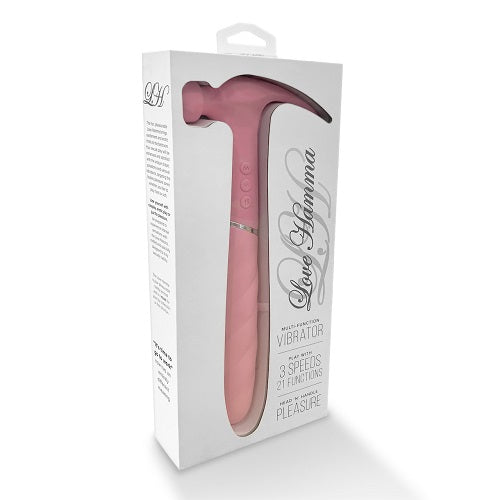 Love Hamma Round Tip Vibrator Pink with Dual Stimulation and Multiple Speeds Vibrators - G Spot