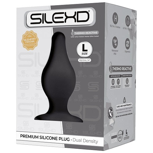 Silexd Plug Model 2 Dual Density Silicone Butt Plug (Extra Small to Large) > Anal Range > Butt Plugs