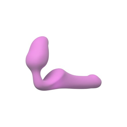 Adrien Lastic Queens 7 Inch Strapless Strap-On Pink Small Bendable Semi-Realistic Silicone Dildo > Dildos > Strapless Strap Ons