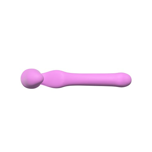 Adrien Lastic Queens 7 Inch Strapless Strap-On Pink Small Bendable Semi-Realistic Silicone Dildo > Dildos > Strapless Strap Ons