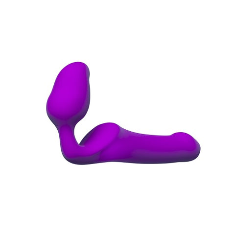 Adrien Lastic Queens Strapless Strap-On Purple Medium Bendable Semi-Realistic Silicone Dildo > Realistic Dildos and Vibes > Strapless Strap Ons