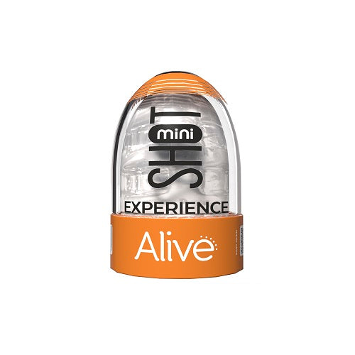 Alive Mini Shot Masturbator Transparent 8.5 cm Compact Waterproof TPE Sleeve Default Title > Sex Toys For Men > Masturbators > Manual