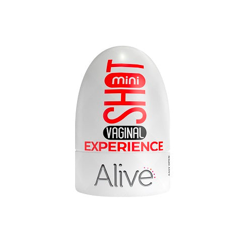 Alive Mini Shot Masturbator Vagina Vaginal Experience Compact White Default Title > Sex Toys For Men > Masturbators Cup