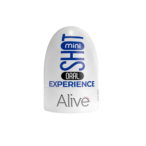 Alive Mini Shot Masturbator Mouth Realistic Oral Experience Compact White Default Title > Sex Toys For Men > Masturbators > Manual