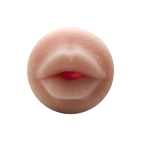 Alive Mini Shot Masturbator Mouth Realistic Oral Experience Compact White Strokers - Manual
