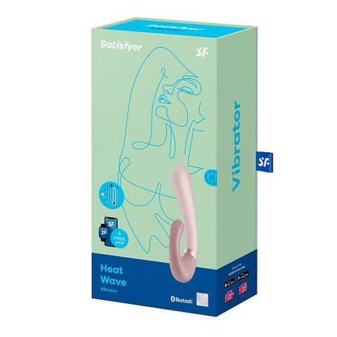 Satisfyer Heat Wave Connect App Vibrator Mauve with Dual Motors and Warming Function Couples Toys
