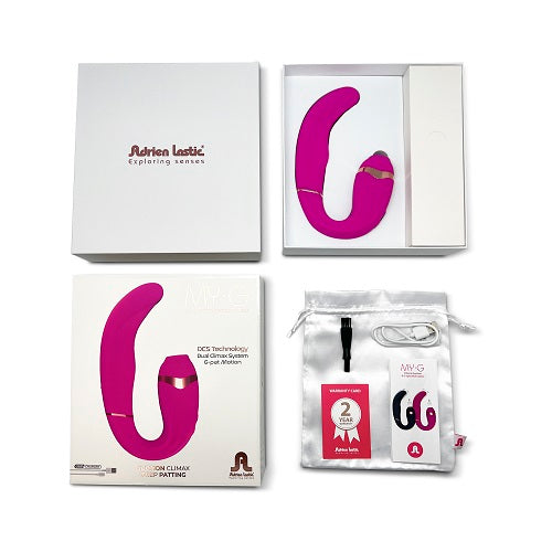 Adrien Lastic My G Clitoral Stimulator Pink with Dual Motors and Suction Technology STIMULATORS