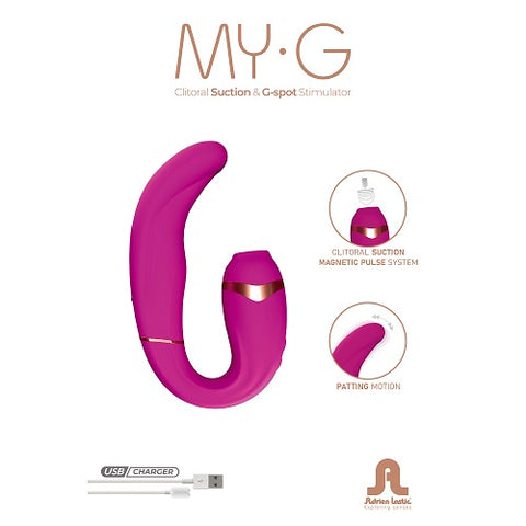 Adrien Lastic My G Clitoral Stimulator Pink with Dual Motors and Suction Technology STIMULATORS
