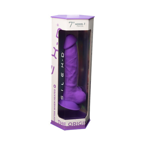 SilexD Model 1 (Purple) – Double Density 7 Inch Silicone Dildo DONGS