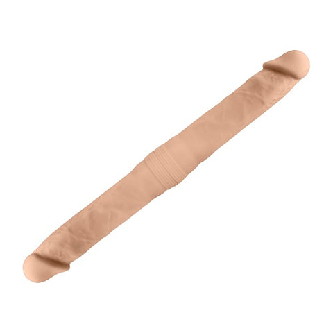 SILEXD Model 1 Double Dong in Light Flesh 16.5 Inch Realistic Dual Density Memory Silicone Dildo Default Title > Realistic Dildos and Vibes > Oversized Toys